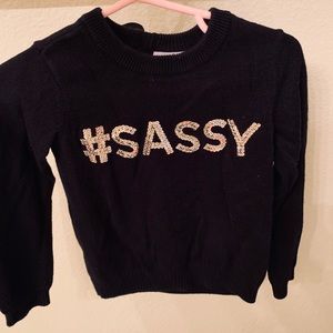 Black toodler sweater